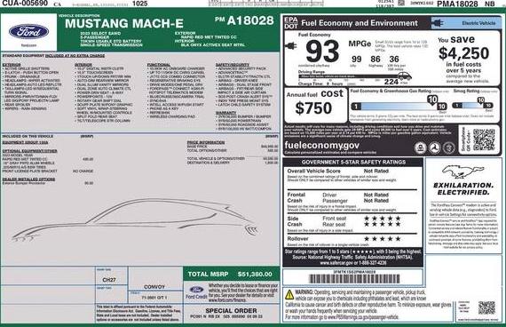FORD MUSTANG MACH-E 2023 3FMTK1SS2PMA18028 image